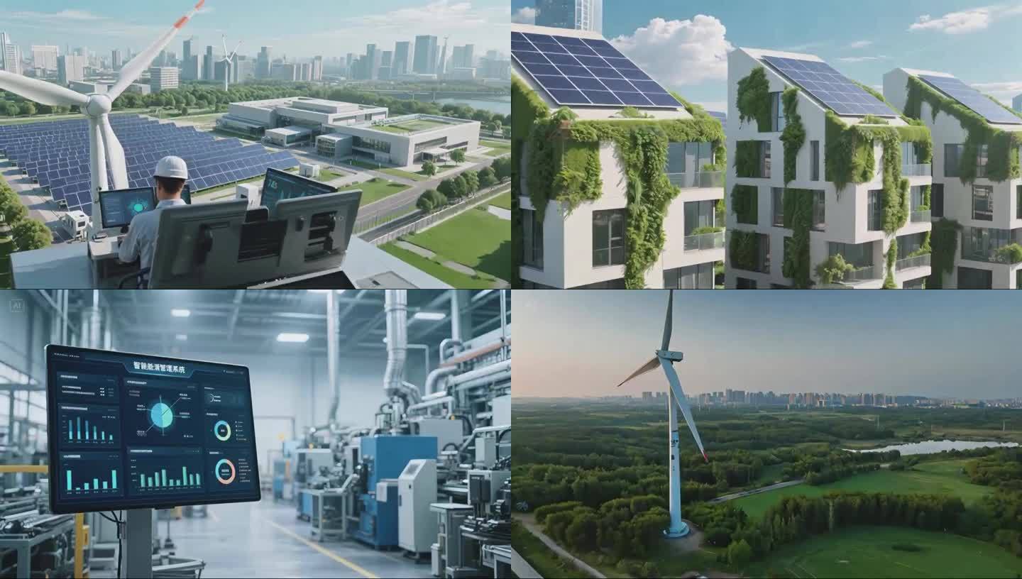 4K未來低碳環保城市(AI原創)