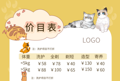 寵物店服務(wù)價(jià)目表 全面解析與選擇指南